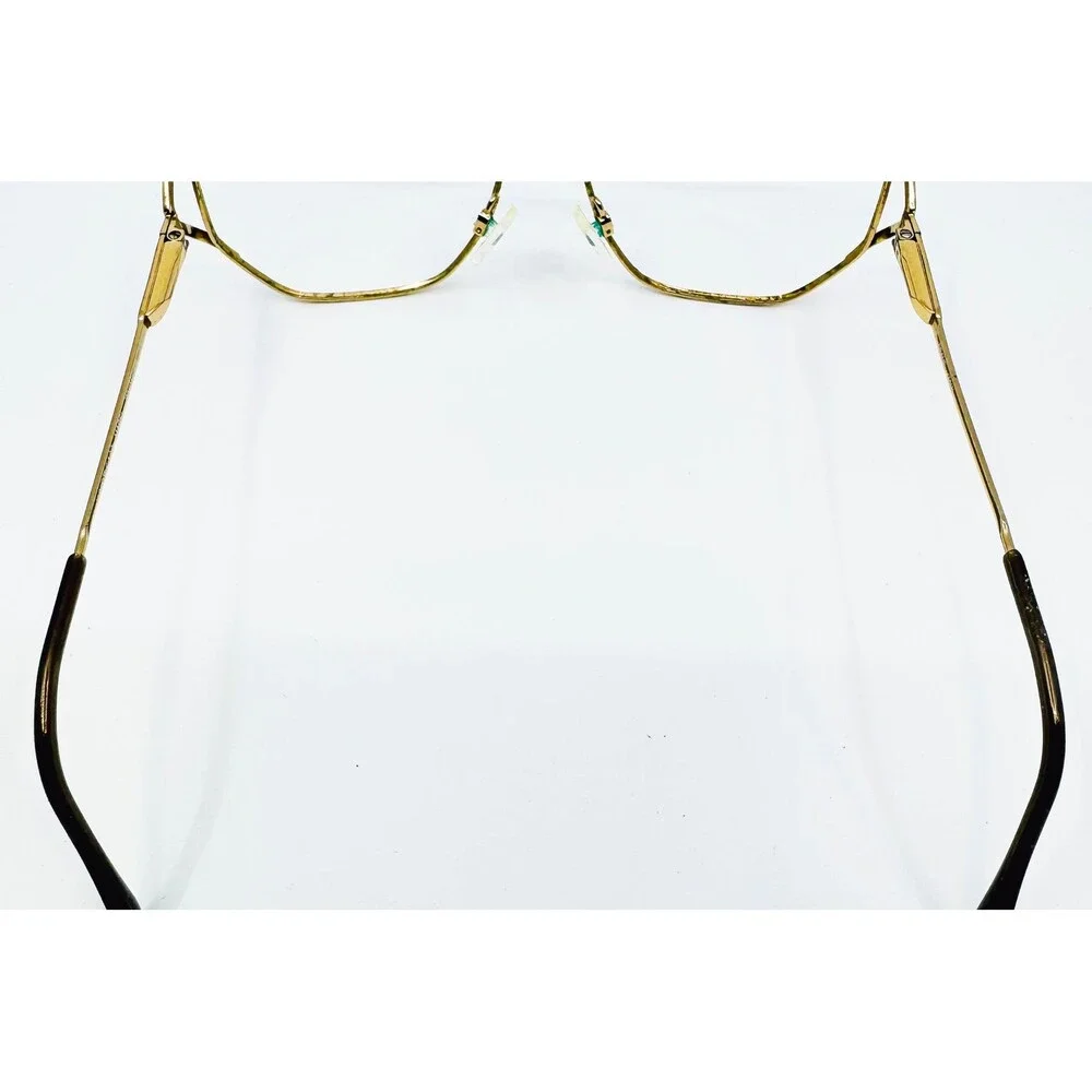 Luxottica Mabel Eyeglasses Womens Gold Vintage Italy 56-15-130